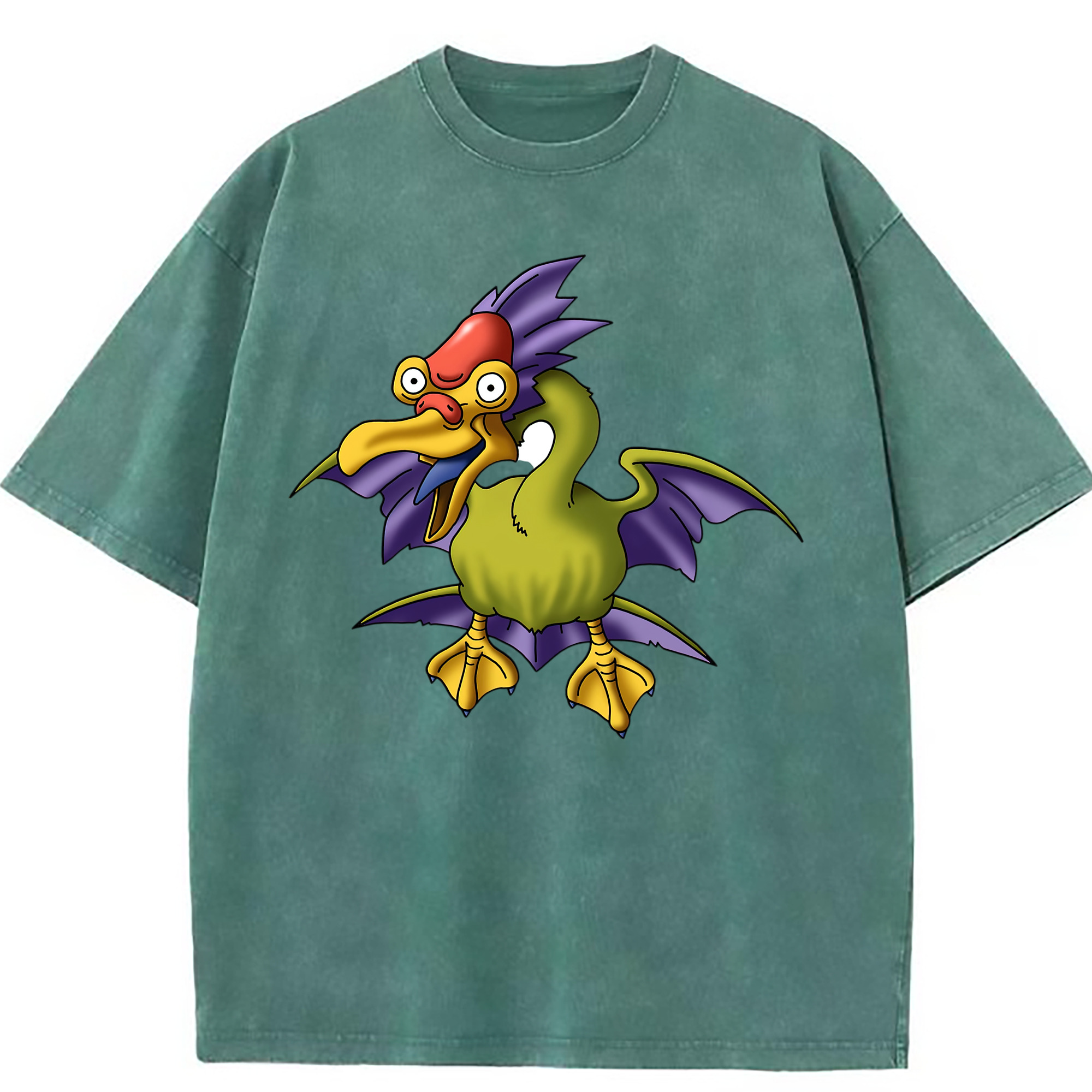 （画像用） ドラゴンクエスト Doragon Kuesuto Dragon Quest 綿100% ヴィンテージ風 半袖Tシャツ（フロントプリント）